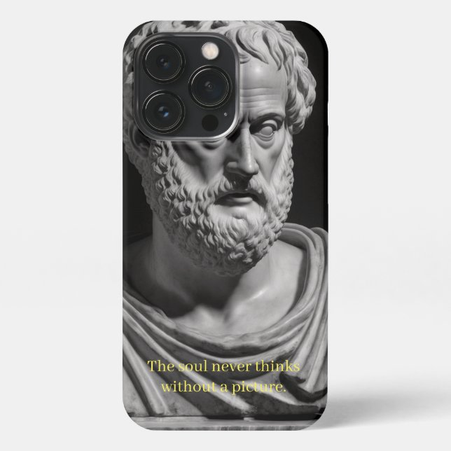 Coque iPhone The soul never thinks without a picture (Verso)