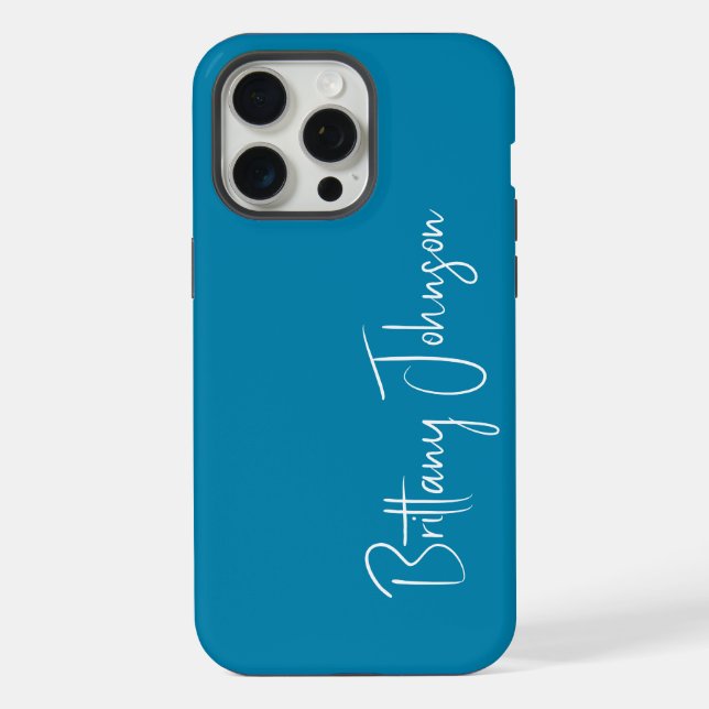 Coque iPhone Thé vert monogrammé (Verso)