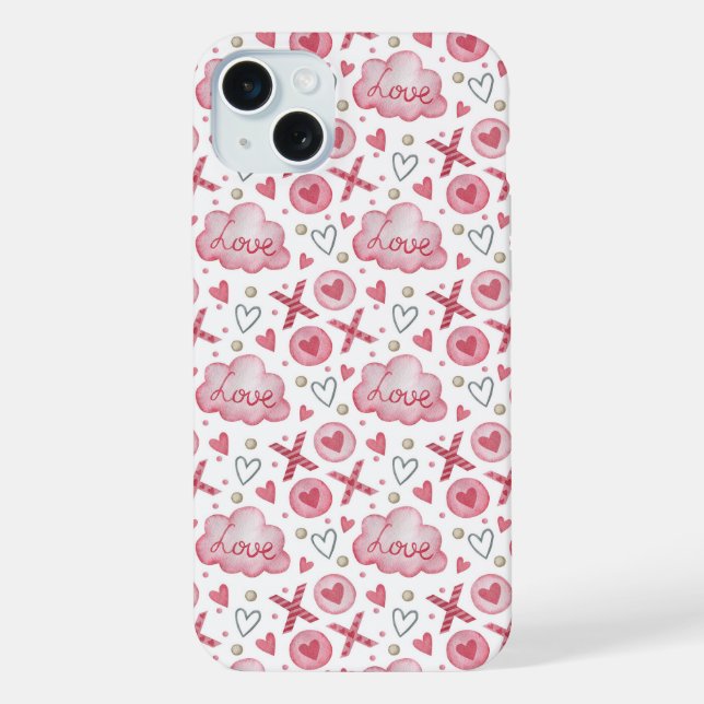 Coque iPhone Thème d'amour (Verso)
