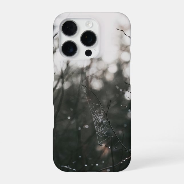 Coque iPhone Thème de la nature lunatique et mystérieuse (Verso)