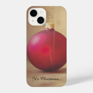 Coque Pour iPhone 14 thème de Noël avec boule de Noël