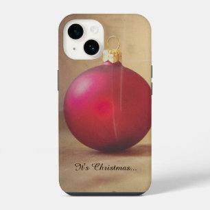 Coque Pour iPhone 14 thème de Noël avec boule de Noël