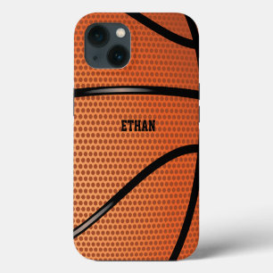 Etui iPhone 13 Thème de sport de basket-ball personnalisé