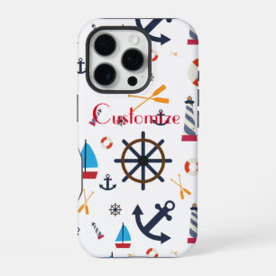Coque iPhone 16 Pro Thème nautique Thunder_Cove