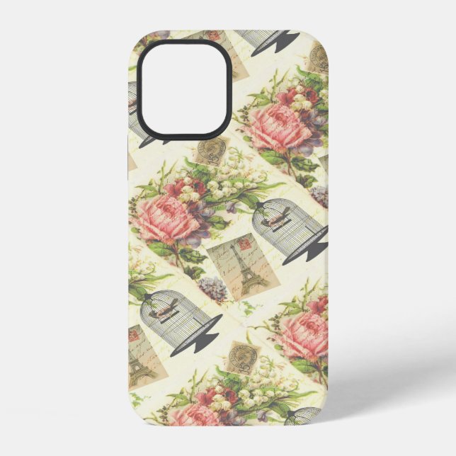 Coque iPhone Thème Vintage Paris (Verso)