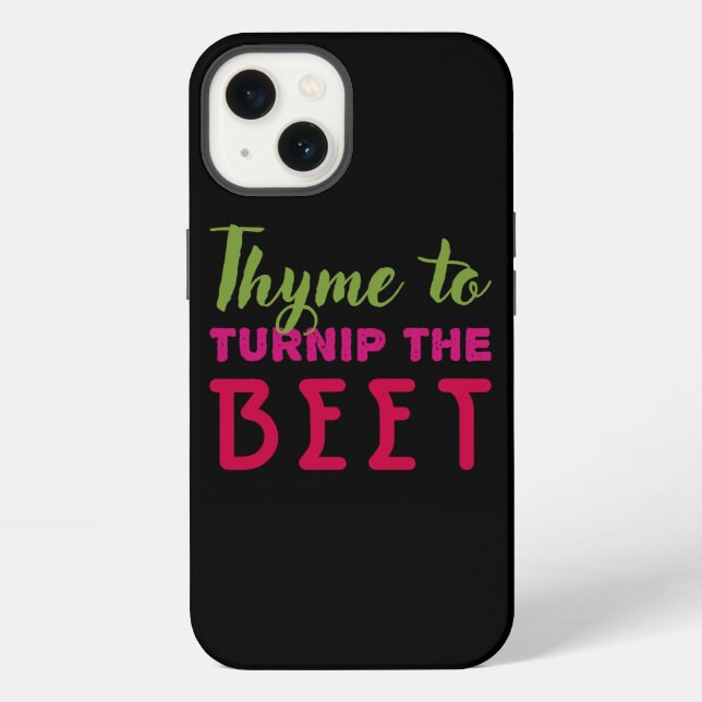 Coque iPhone Thyme Pour Navet Vegan (Verso)