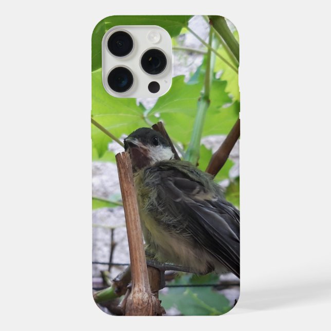 Coque iPhone Tidi mon oiseau le Parus Major (Verso)