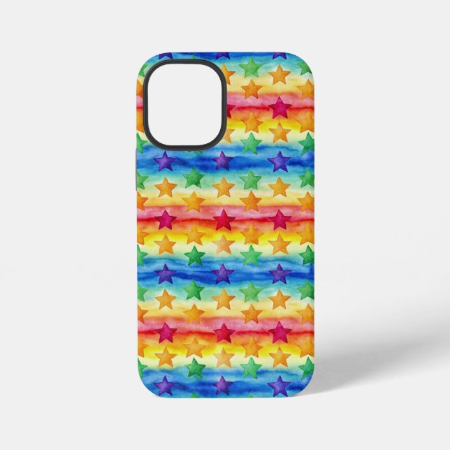 Coque iPhone Tie Dye Stars (Verso)