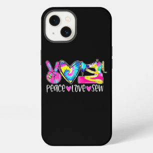 Etui iPhone 13 Tiedye Paix Amour Couture Drôle Amoureux de Courte