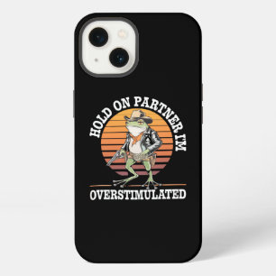 Etui iPhone 13 Tiens-toi partenaire je suis un cow-boy grenouille