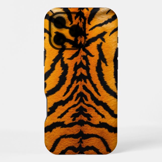 Coque iPhone Tiger Glow cuir (Verso)