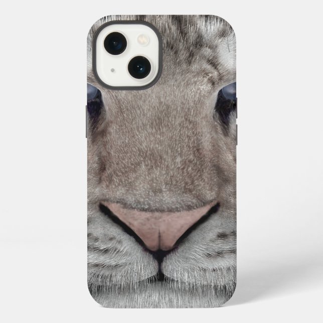 Coque iPhone Tigre blanc (Verso)