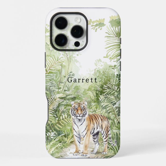 Coque iPhone Tigre de la jungle (Verso)