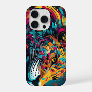 Coque iPhone 15 Pro Tigre d'imaginaire coloré