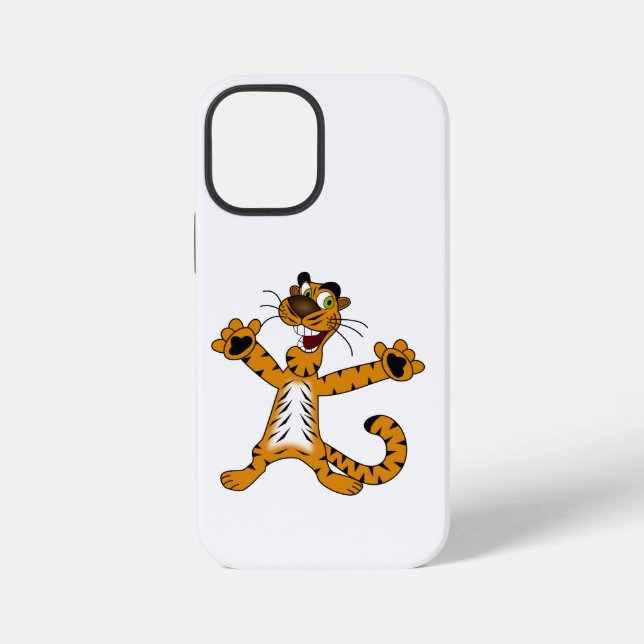 COQUE iPhone TIGRE JAUNÂTRE TACHETÉ SE RÉJOUIT MIGNON (Verso)