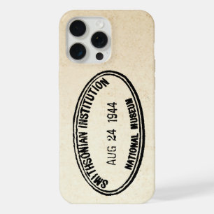 Coque iPhone 15 Pro Max Timbre de bibliothèque Établissement Smithsonian 1