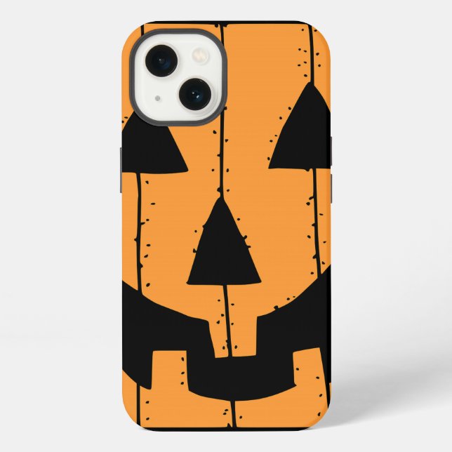 Coque iPhone Timbre de citrouille (Verso)