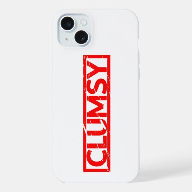 Coque iPhone Timbre maladroit (Verso)
