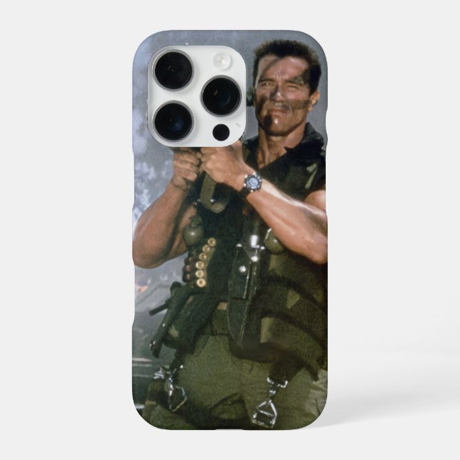 Coque iPhone Tir de fusée Arnold Schwarzeneger (Verso)
