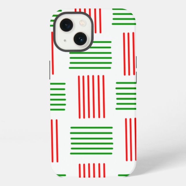 Coque iPhone Tissage de Noël  (Verso)