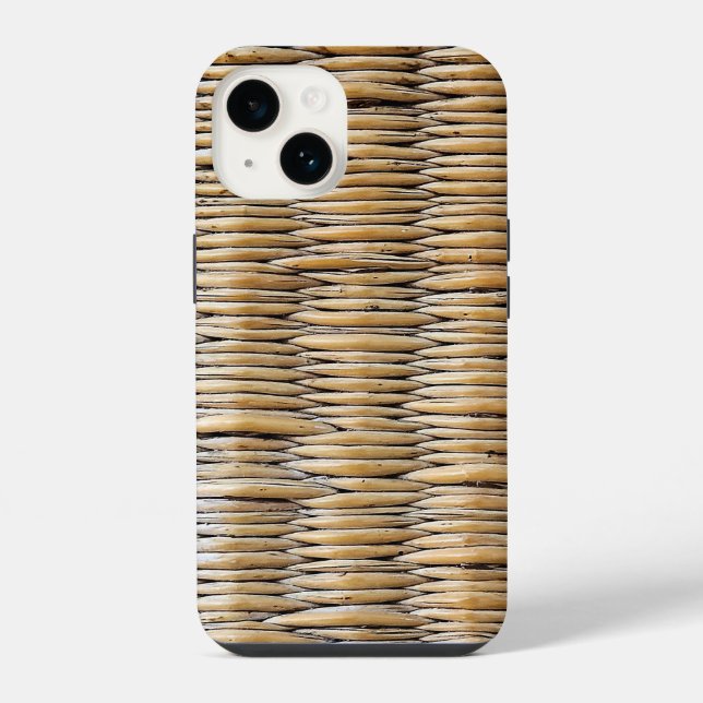 Coque iPhone Tissage Panier Macro (Verso)
