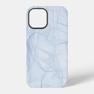 Coque iPhone 12 Tissu bleu art de fond moderne