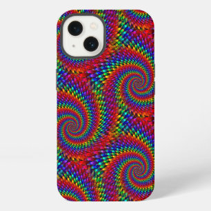 Etui iPhone 13 Tissu Hippie Psychedelique