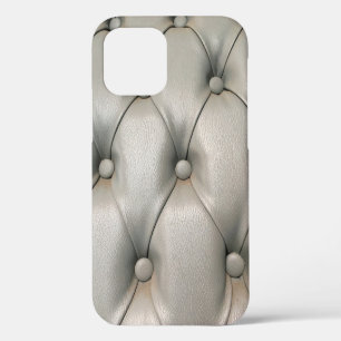 Coque iPhone 12 Tissu Oscar texture avec petit sphérique abstrait,