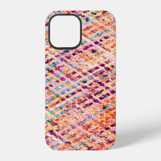 Coque iPhone 12 Tissu tissé tisser un fil large