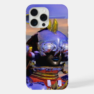 Coque iPhone 15 Pro Max TITAN CYBORG,Blue Gem Science Fiction,Science-fict