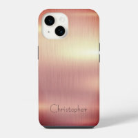 Titane bronze Acier inoxydable Impression iphone 1