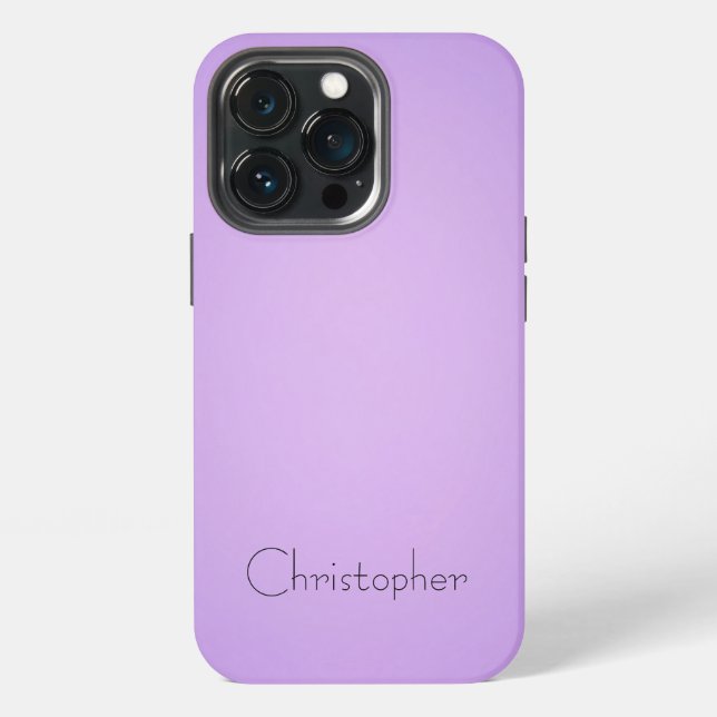 Coque iPhone Titane Lumière violet acier inoxydable Impression (Dos)
