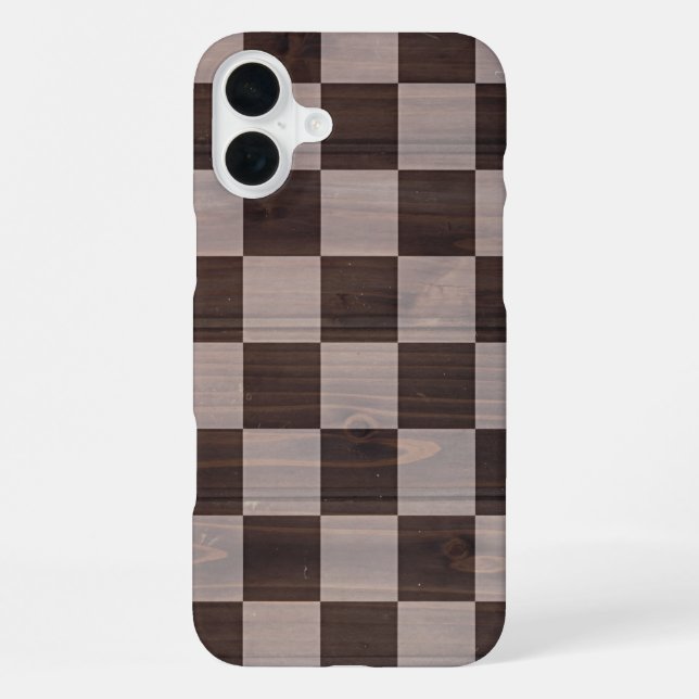 Coque iPhone Title Matte Chessboard Texture Phone Case (Verso)