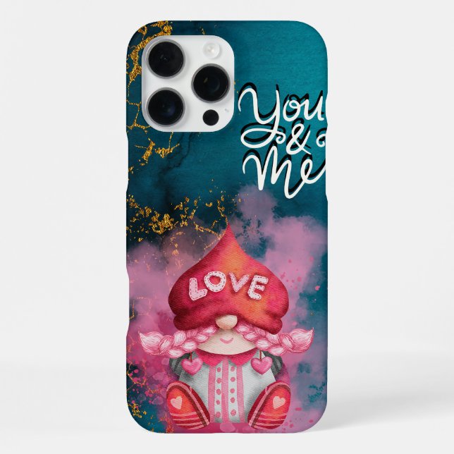 Coque iPhone Toi et moi, véntines jour nome (Verso)