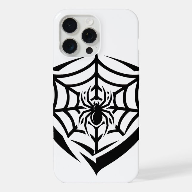 Coque iPhone Toile d'araignée gothique (Verso)