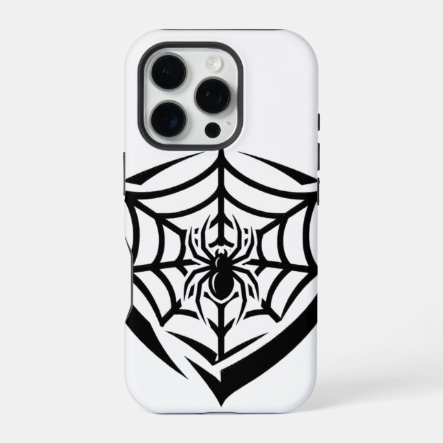 Coque iPhone Toile d'araignée gothique (Verso)