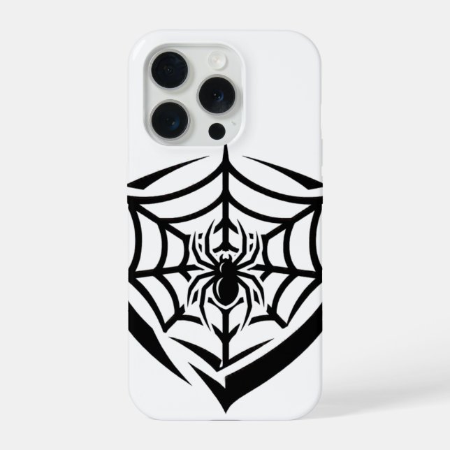 Coque iPhone Toile d'araignée gothique (Verso)