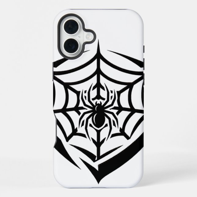 Coque iPhone Toile d'araignée gothique (Verso)