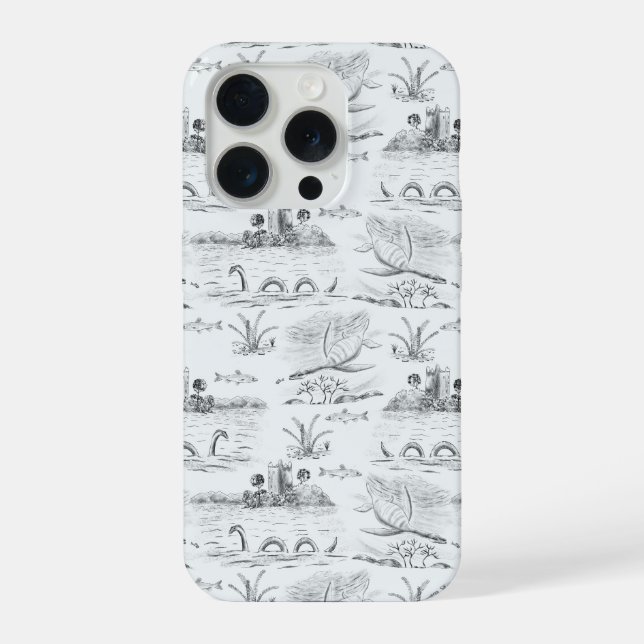 Coque iPhone Toile du Loch Ness (Verso)