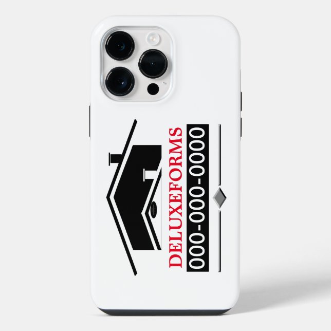 Coque iPhone Toit Noir (Verso)