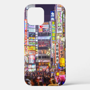 Coque iPhone 12 TOKYO, JAPON - 14 MARS 2014: Les enseignes s'align