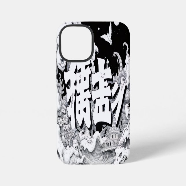 Coque iPhone Tokyo Noir et Blanc (Verso)