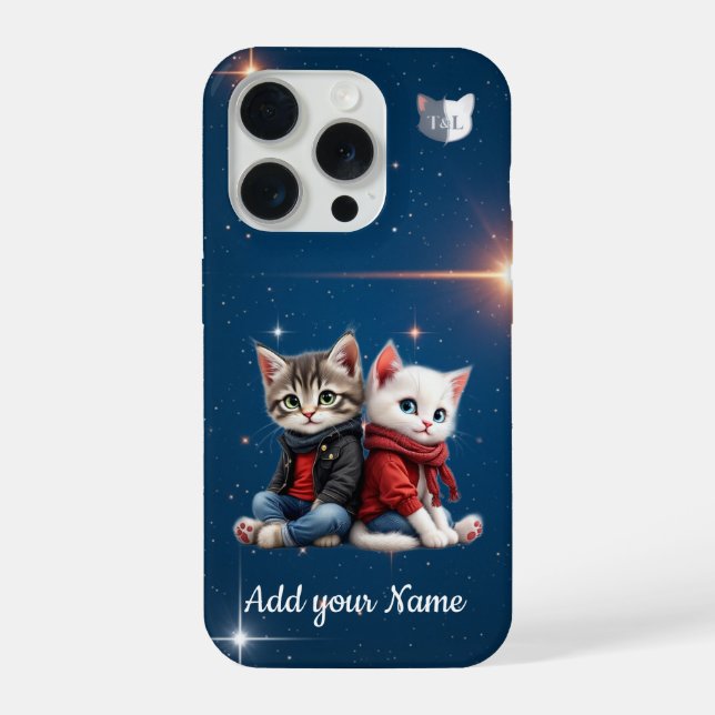 Coque iPhone Tom & Luna – Étui de téléphone nuit étoilée person (Verso)