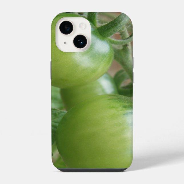 Coque iPhone Tomates Vertes (Verso)