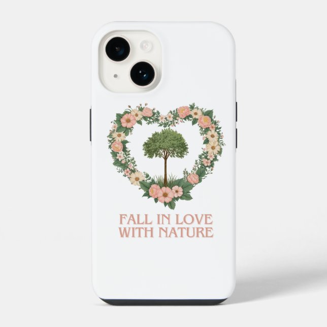 Coque iPhone Tomber amoureux de la nature (Verso)