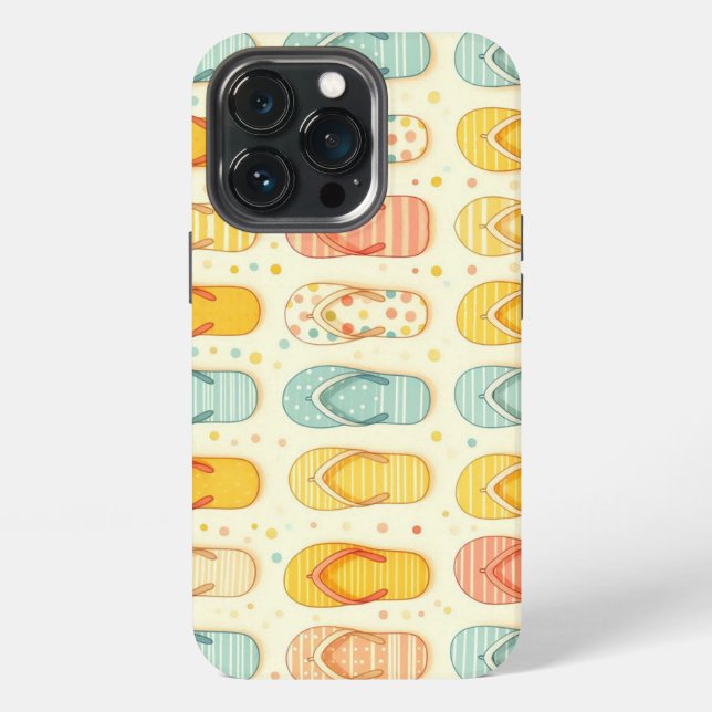 Coque iPhone Tongs clinquants (Dos)