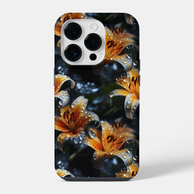 Coque iPhone Topaz Lillies (Verso)