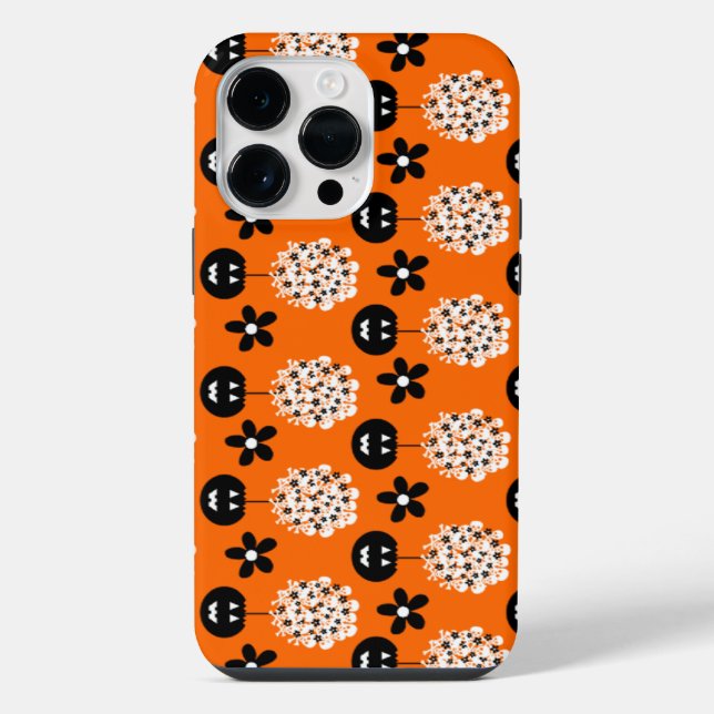 Coque iPhone Topiaire d'Halloween (Verso)