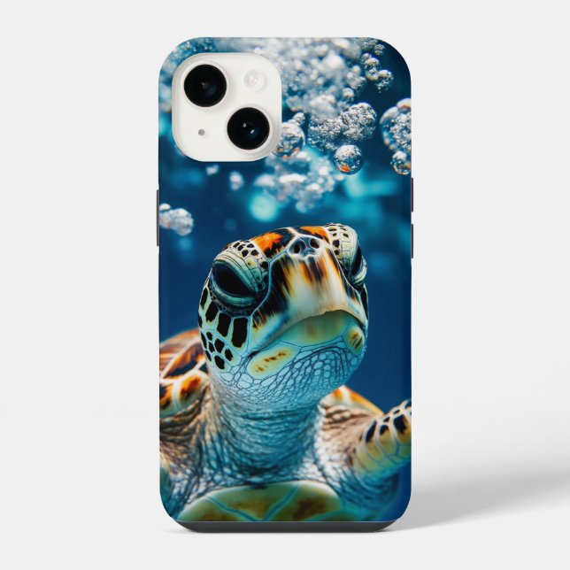 Coque iPhone Tortue de mer (Verso)