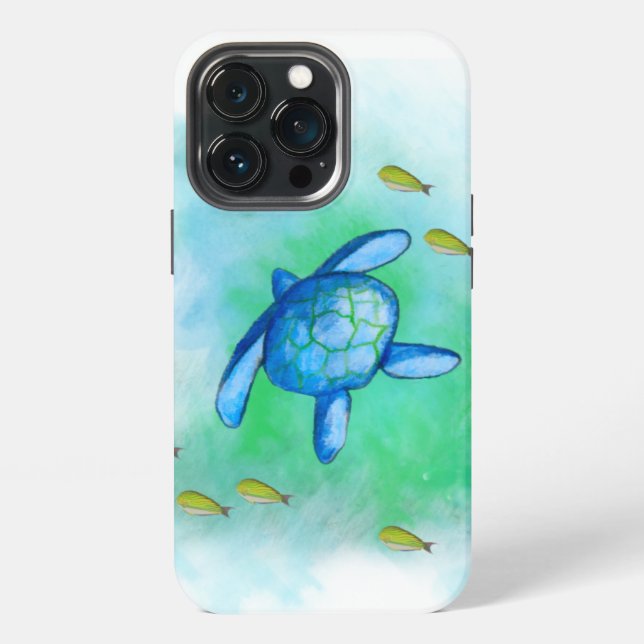 Coque iPhone Tortue de mer (Dos)